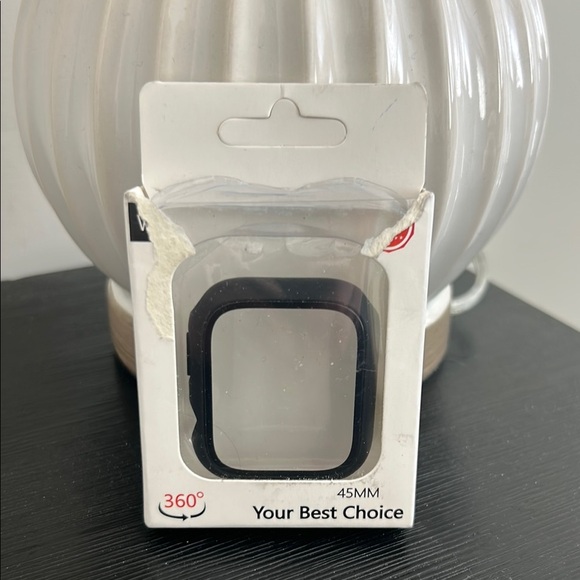 45mm Black Apple Watch Protective Case case with 360° cover - Picture 2 of 6